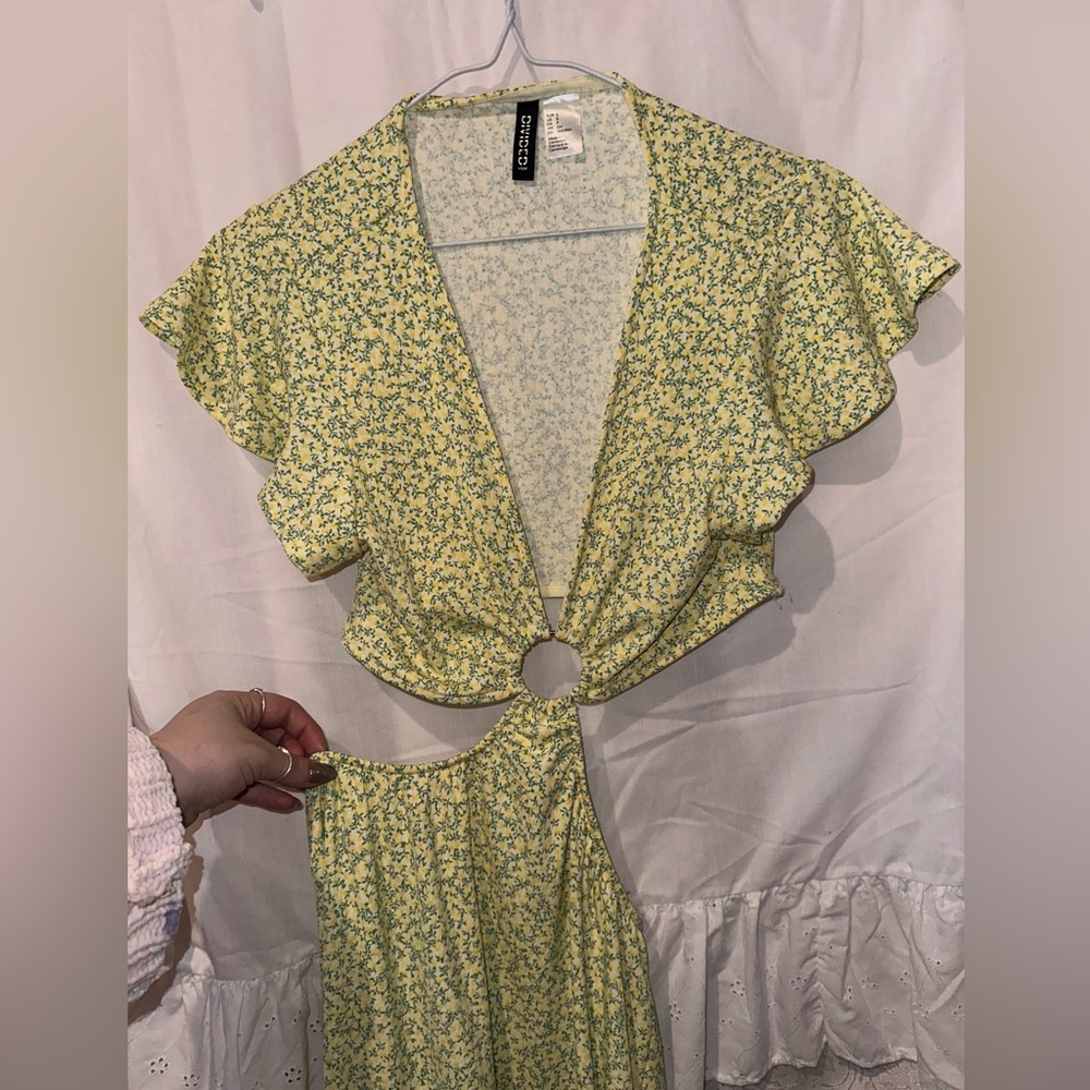 Yellow Floral Dress